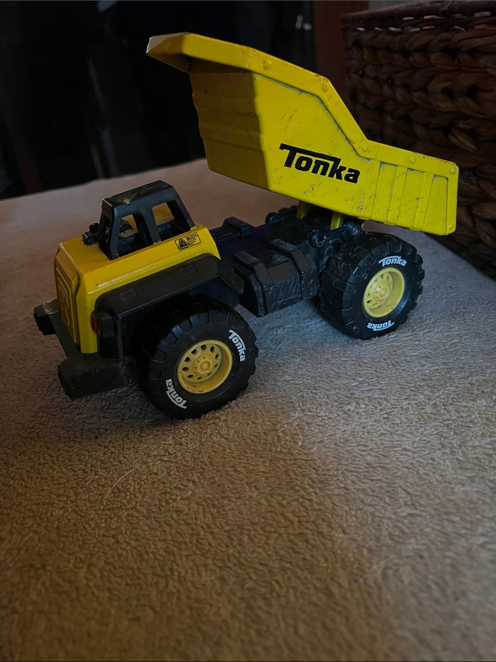 Tonka Yellow and Black Dump Truck Toy
